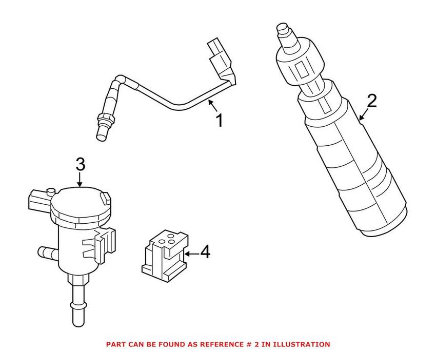 Mercedes Vapor Canister 1664702000